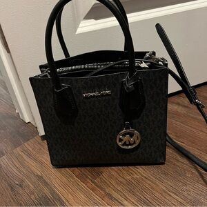 Michael Kors Black Satchel with Structured Design